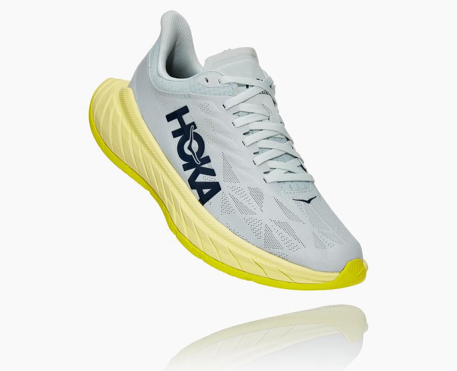 Hoka One One Carbon X 2 - Women's Running Shoes - White - UK 142QIRMUS